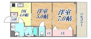 スロープイースタン湊川の物件間取画像